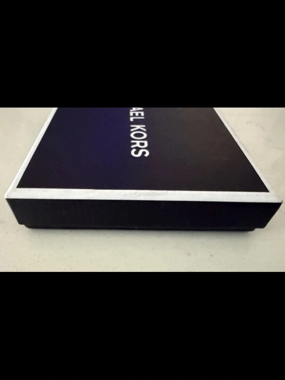 NIB Michael Kors Black Saffiano Leather Credit Card Holder Small Slim Card Case